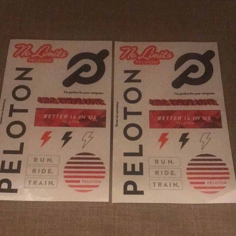 Peloton stickers- pack of 2